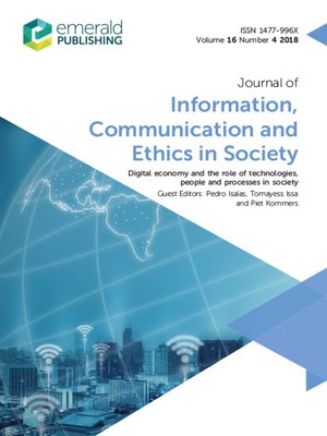 cover image of Journal of Information, Communication and Ethics in Society, Volume 16, Number 4